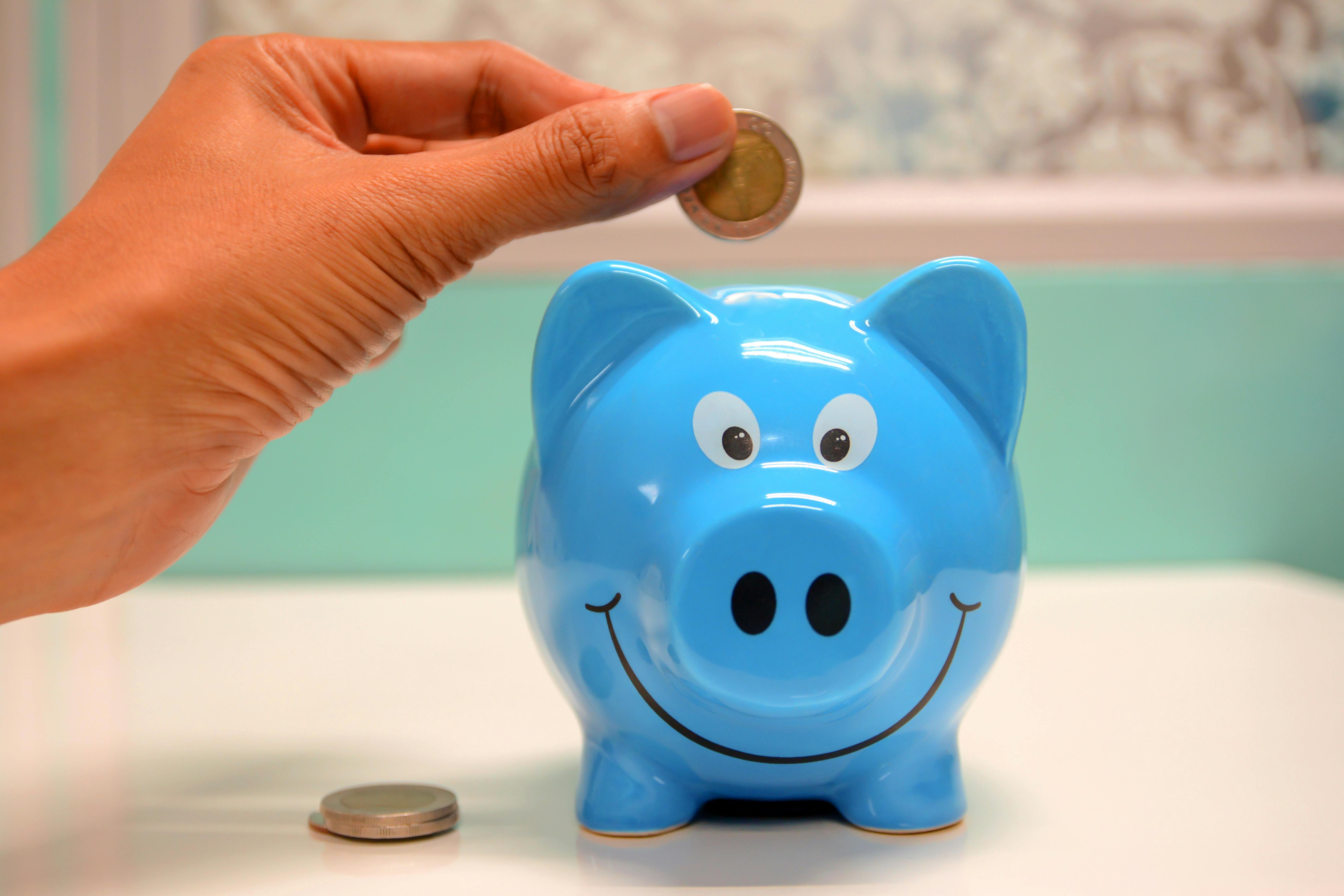 Happy family with financial security